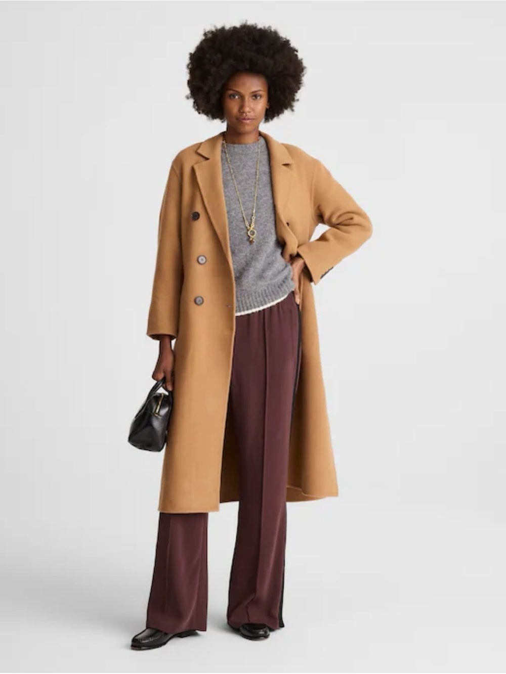 Madewell Double-Faced Brushed Long Coat